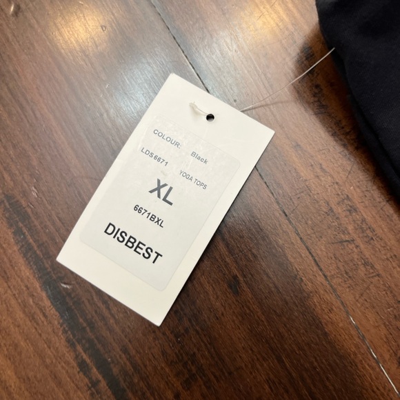 2/$12 Disbest Yoga Tank Size XL Black Activewear Buttery Soft Athleisure Workout - Picture 7 of 11